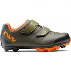 Chaussures Vtt NORTHWAVE ORIGIN JR FOREST/ORANGE 22 Vert