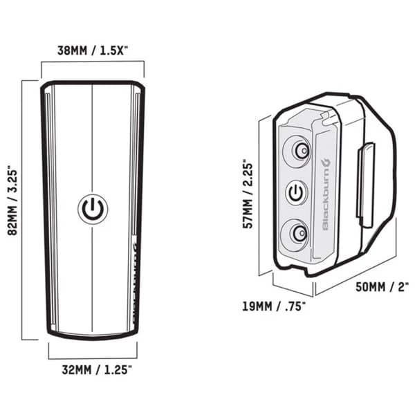 Lampes Vélo BLACKBURN DAYBLAZER 400 FRONT 65 REAR COMBO 22 Noir 8 Lampes Vélo BLACKBURN DAYBLAZER 400 FRONT 65 REAR COMBO 22 Noir – Image 6