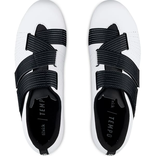 Chaussures Vélo Route FIZIK TEMPO POWERSTRAP R5 WHITE/BLACK 22 Blanc / Noir 7 Chaussures Vélo Route FIZIK TEMPO POWERSTRAP R5 WHITE/BLACK 22 Blanc / Noir – Image 5