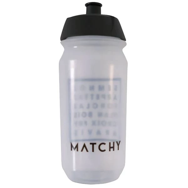 Accessoires Vélo MATCHY CYCLING BIDON TRANSLUCIDE 22 Blanc / Noir 3 Accessoires Vélo MATCHY CYCLING BIDON TRANSLUCIDE 22 Blanc / Noir – Image 2