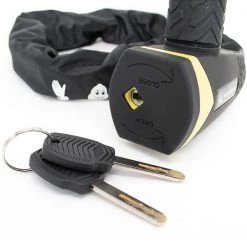 Antivol Vélo MICHELIN ANTIVOL CHAINE 100 BLACK 22 Noir -Vêtements vélo Soldes 9 110375 antivol chaine 100 black 801110 04