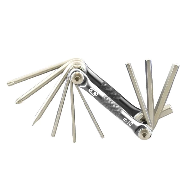 Outillage Vélo CRANKBROTHERS MULTI 10 NICKEL 22 Noir / Gris 4 Outillage Vélo CRANKBROTHERS MULTI 10 NICKEL 22 Noir / Gris – Image 2