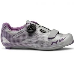 Chaussures Vélo Route NORTHWAVE STORM WMN SILVER 21 Gris / Violet