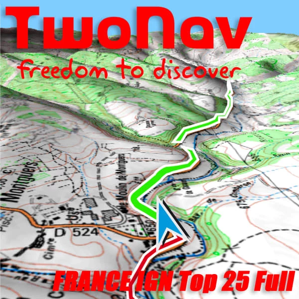 Compteurs Vélo TWONAV FRANCE IGN TOP25 FULL 22 Blanc 3 Compteurs Vélo TWONAV FRANCE IGN TOP25 FULL 22 Blanc