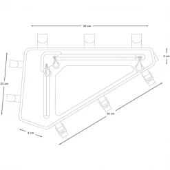 Sacoches Vélo APIDURA BACKCOUNTRY FULL FRAME PACK 4L 22 Noir / Gris / Jaune -Vêtements vélo Soldes 9 91346 backcountry full frame pack 4l fbm 04