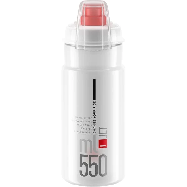 Accessoires Vélo ELITE JET PLUS 550ML CLEAR 21 Blanc 3 Accessoires Vélo ELITE JET PLUS 550ML CLEAR 21 Blanc
